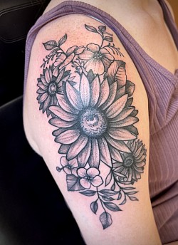 Sunflower tattoo